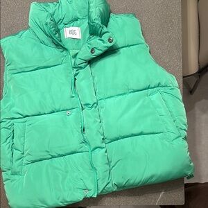 BDG Green Puffer Vest